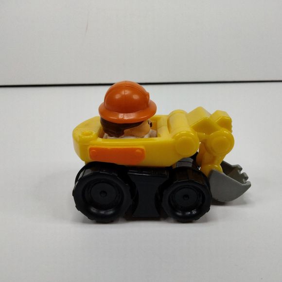 Fisher Price Little People Wheelies Excavator Construction Loader Movable Scoop - Picture 4 of 10